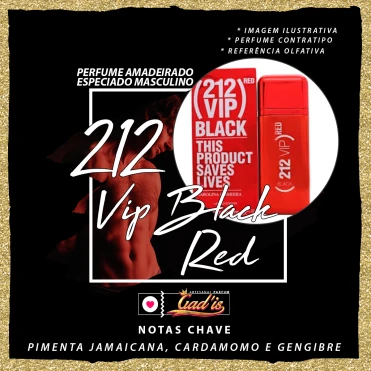 Perfume Similar Gadis 877 Inspirado em 212 VIP Black RED Contratipo